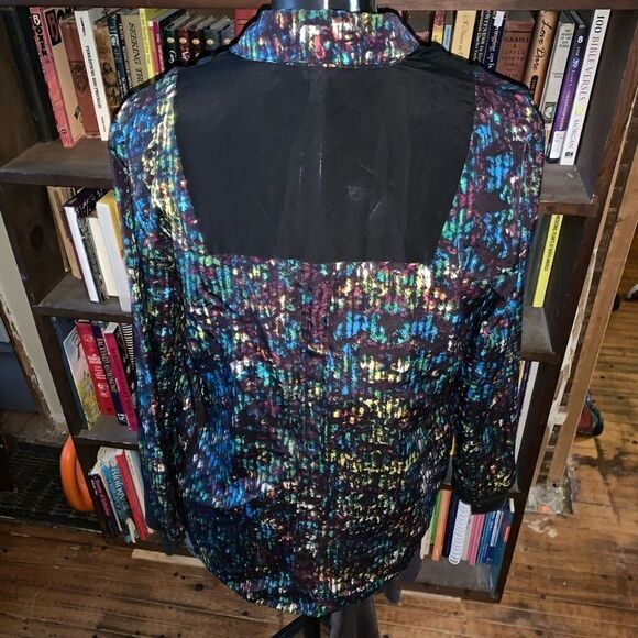 Derek Lam for Design Nation multi colored button down M shirt - Picture 2 of 3